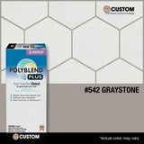 Custom Building Products Polyblend Plus #542 Graystone 10 lb. Unsanded Grout