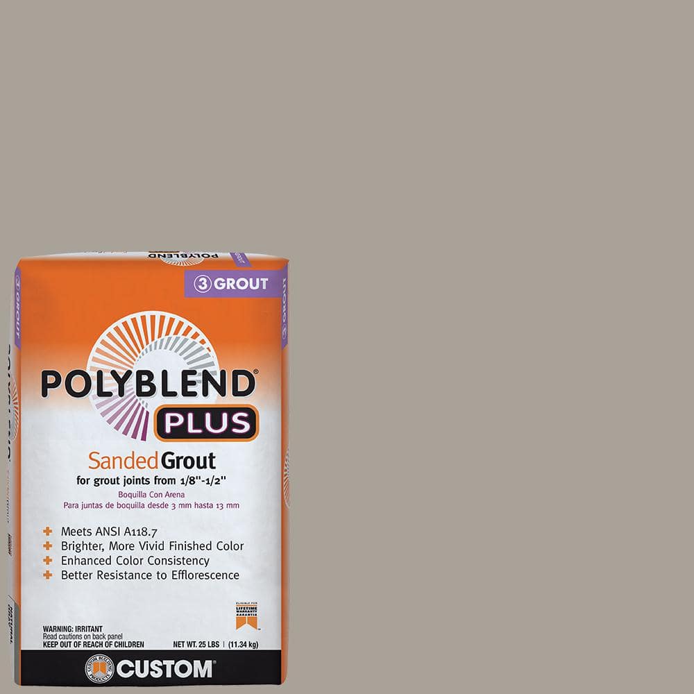 Custom Building Products Polyblend Plus #543 Driftwood 25 lb. Sanded Grout