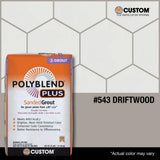 Custom Building Products Polyblend Plus #543 Driftwood 25 lb. Sanded Grout