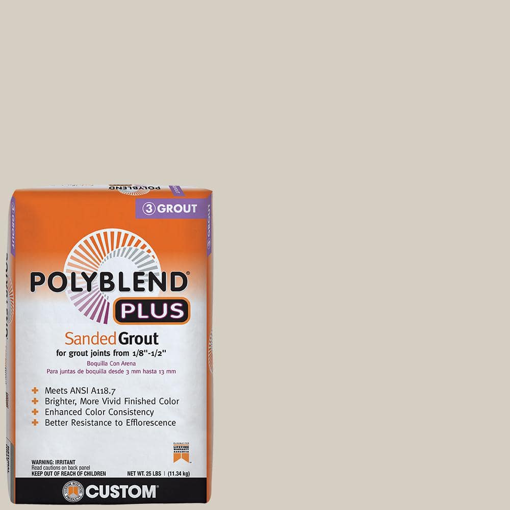 Custom Building Products Polyblend Plus #545 Bleached Wood 25 lb. Sanded Grout