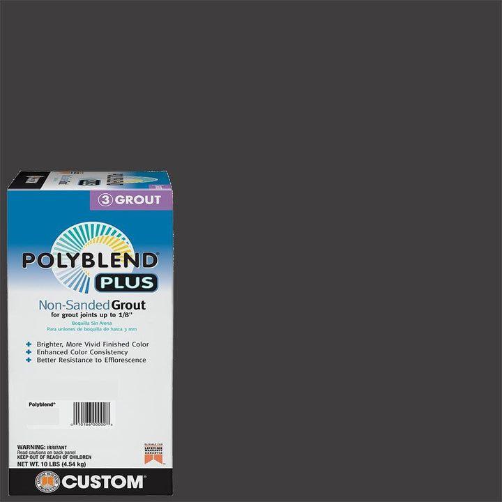Custom Building Products Polyblend Plus #60 Charcoal 10 lb. Unsanded Grout