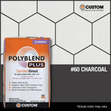 Custom Building Products Polyblend Plus #60 Charcoal 25 lb. Sanded Grout