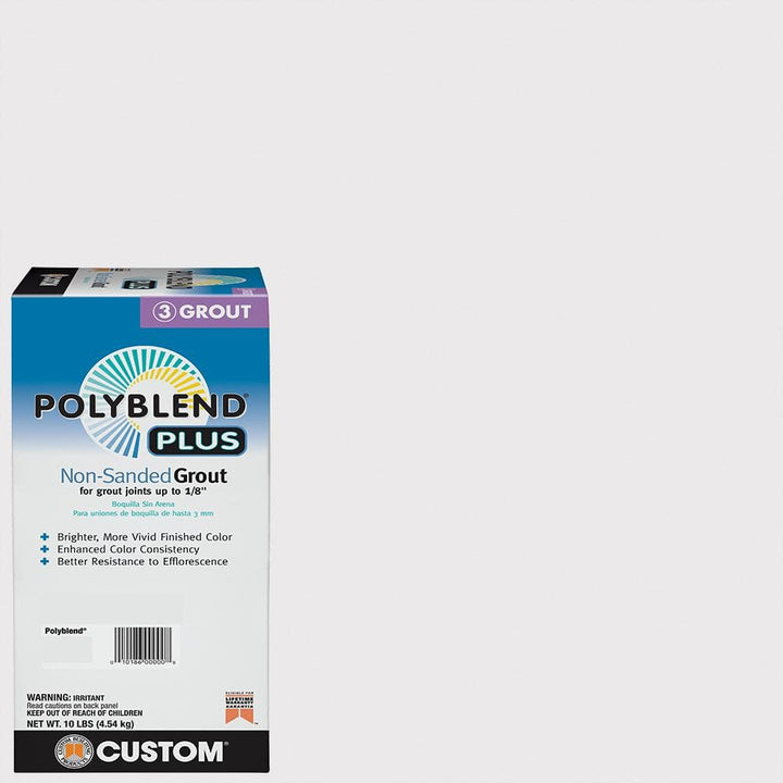 Custom Building Products Polyblend Plus #642 Ash 10 lb. Unsanded Grout