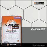 Custom Building Products Polyblend Plus #644 Shadow 25 lb. Sanded Grout