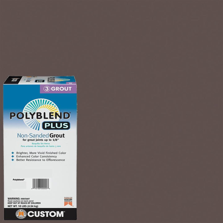 Custom Building Products Polyblend Plus #647 Brown Velvet 10 lb. Unsanded Grout