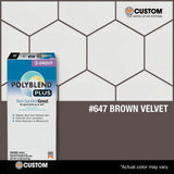 Custom Building Products Polyblend Plus #647 Brown Velvet 10 lb. Unsanded Grout