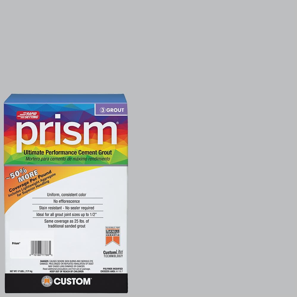 Custom Building Products Prism #115 Platinum 17 lb. Ultimate Performance Rapid Setting Grout
