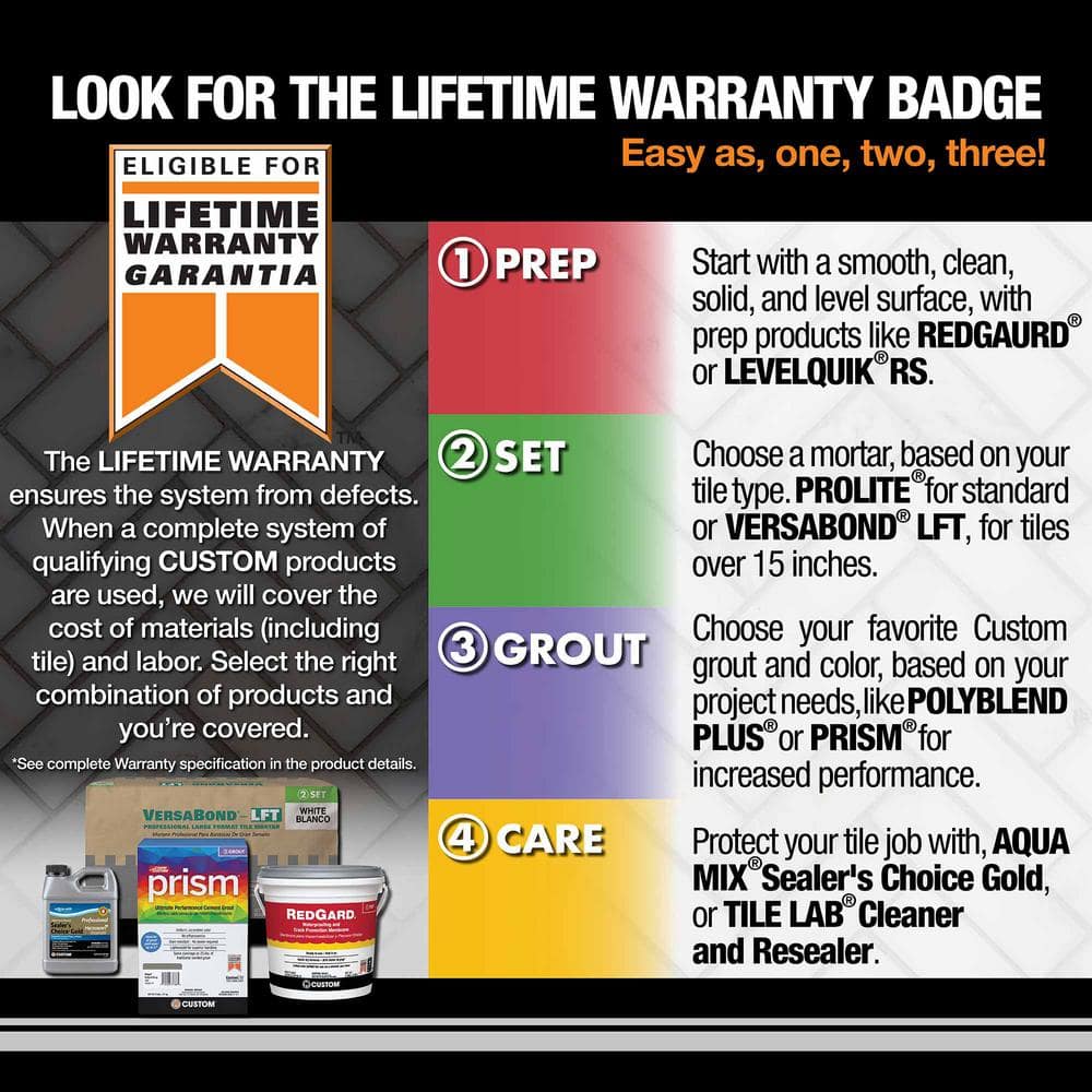 Custom Building Products Prism #115 Platinum 17 lb. Ultimate Performance Rapid Setting Grout