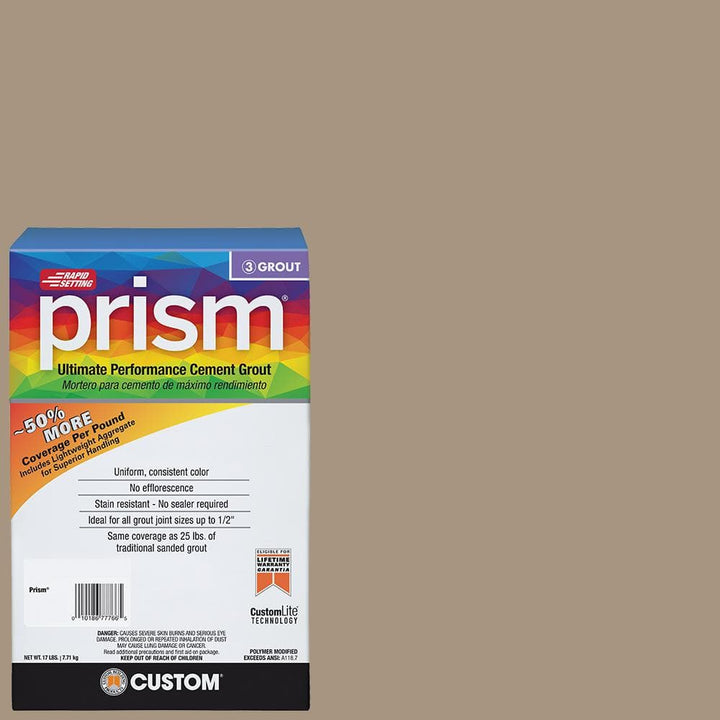 Custom Building Products Prism #145 Light Smoke 17 lb. Ultimate Performance Grout