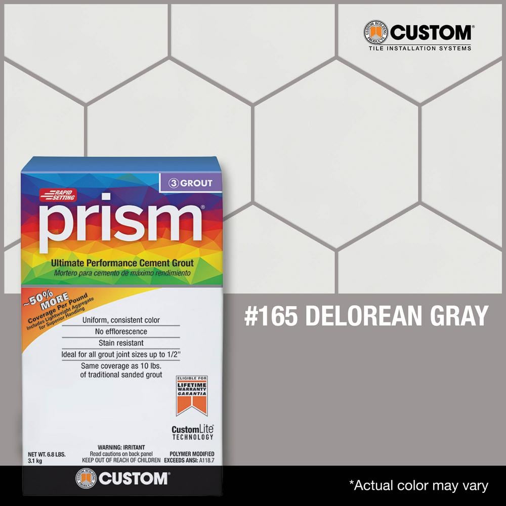 Custom Building Products Prism #165 Delorean Gray 17 lb. Ultimate Performance Rapid Setting Grout