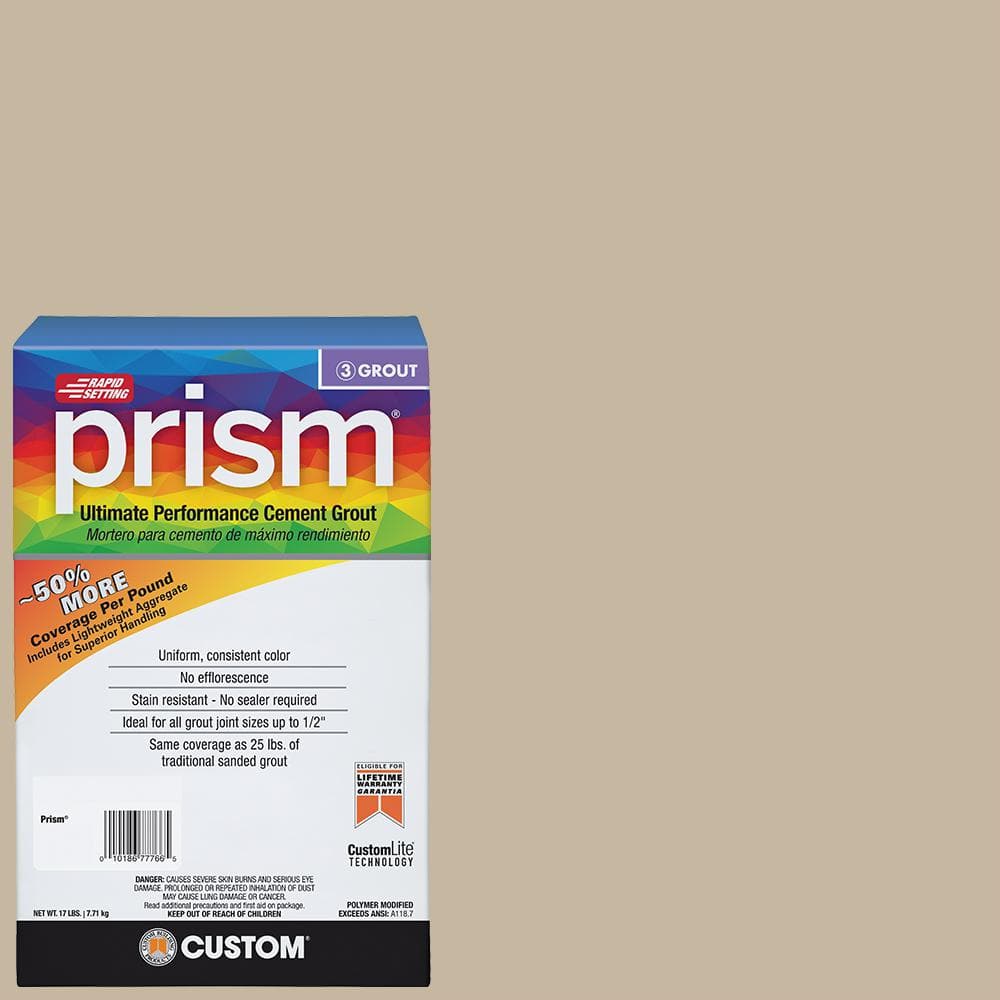 Custom Building Products Prism #172 Urban Putty 17 lb. Ultimate Performance Grout