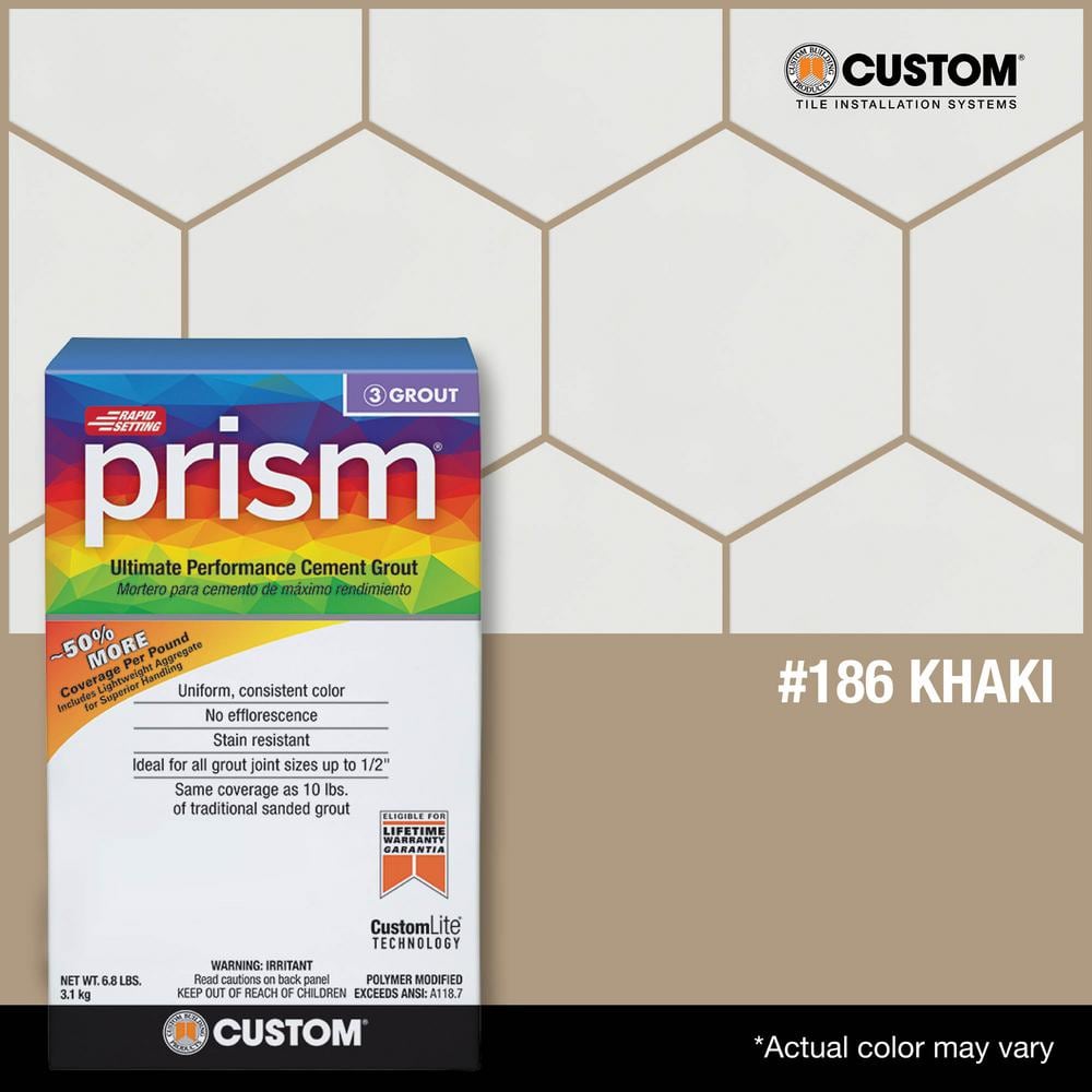 Custom Building Products Prism #186 Khaki 17 lb. Ultimate Performance Grout