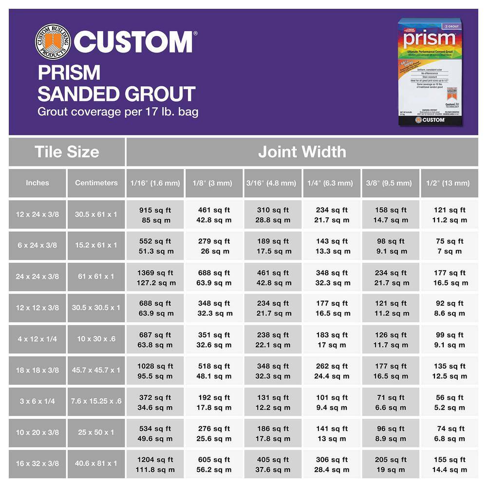 Custom Building Products Prism #541 Walnut 17 lb. Ultimate Performance Grout