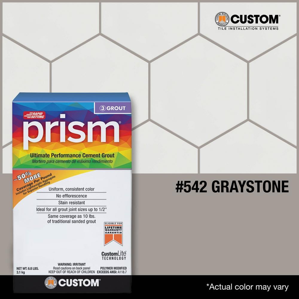 Custom Building Products Prism #542 Graystone 17 lb. Ultimate Performance Grout