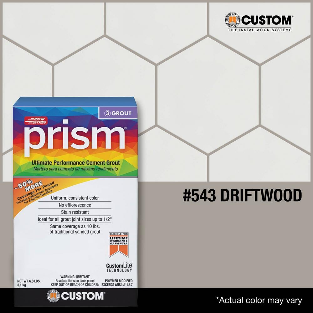 Custom Building Products Prism #543 Driftwood 17 lb. Ultimate Performance Grout
