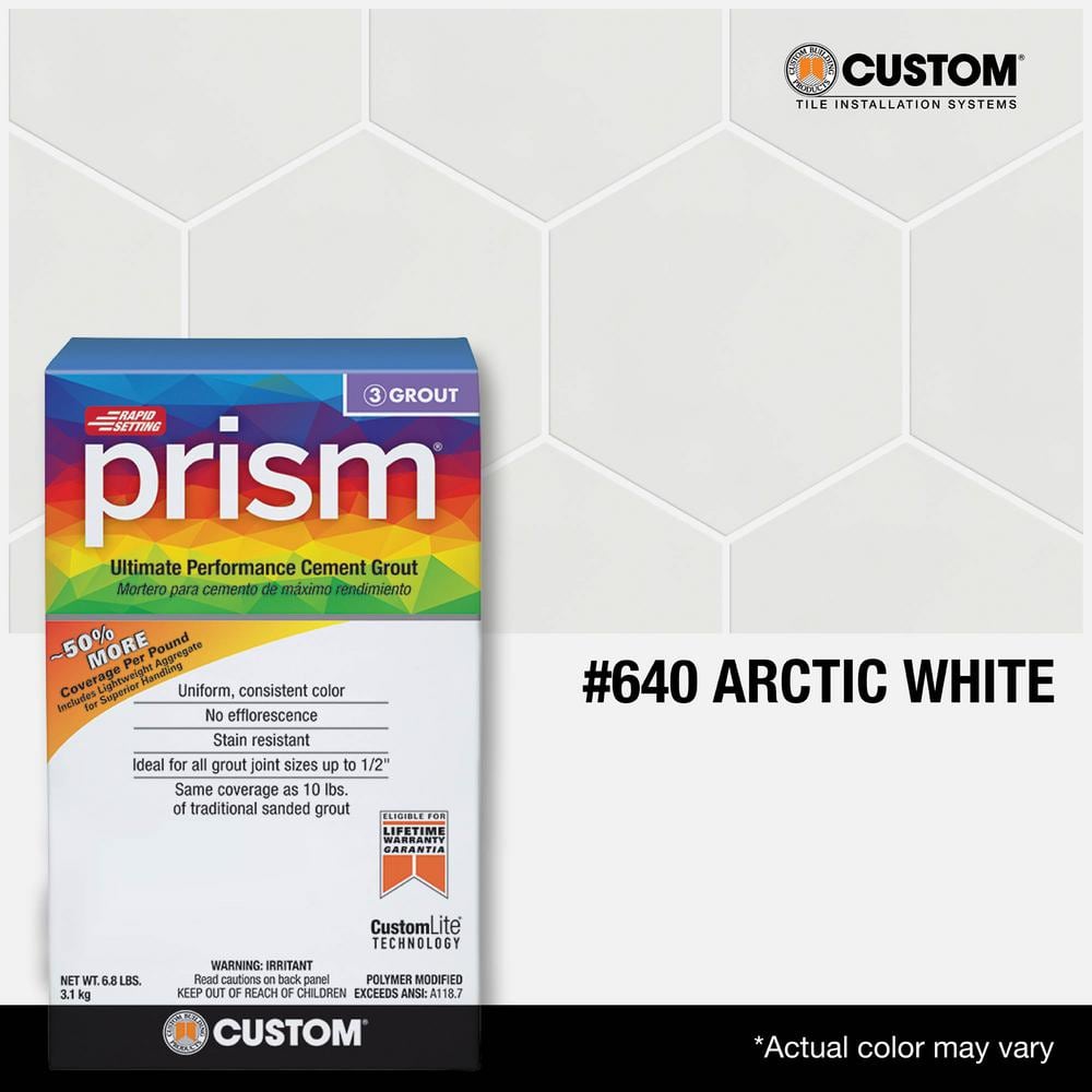Custom Building Products Prism #640 Arctic White 17 lb. Ultimate Performance Rapid Setting Grout