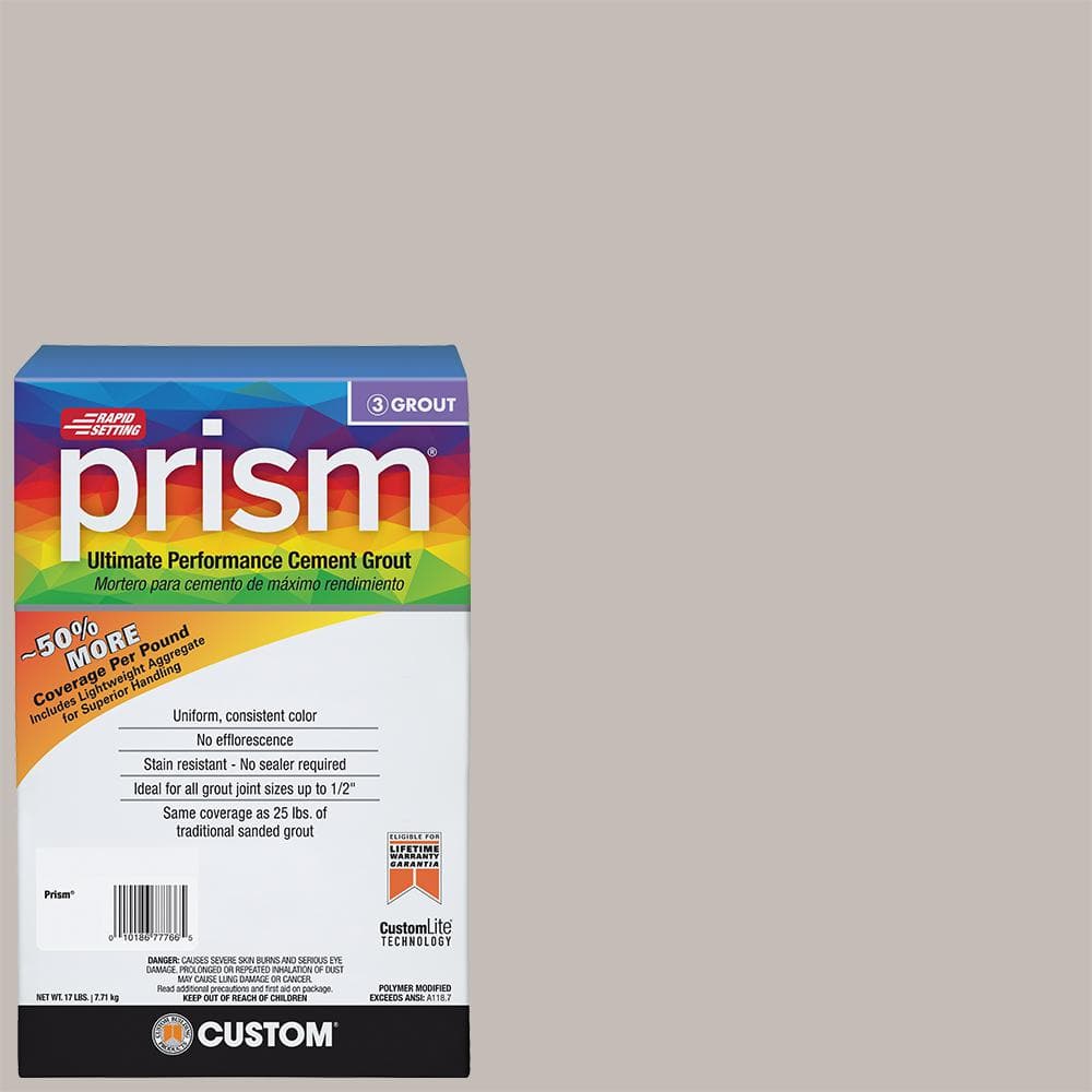 Custom Building Products Prism #643 Warm Gray 17 lb. Ultimate Performance Grout