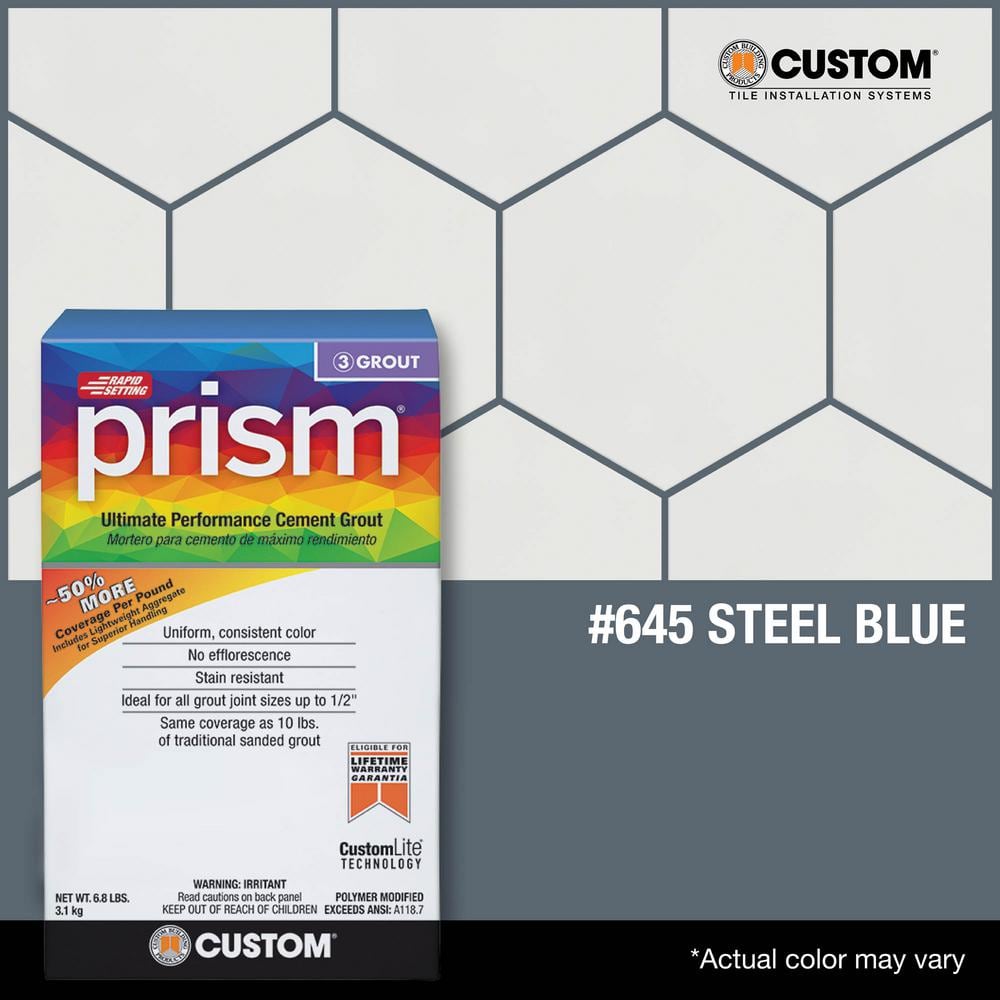 Custom Building Products Prism #645 Steel Blue 17 lb. Ultimate Performance Grout
