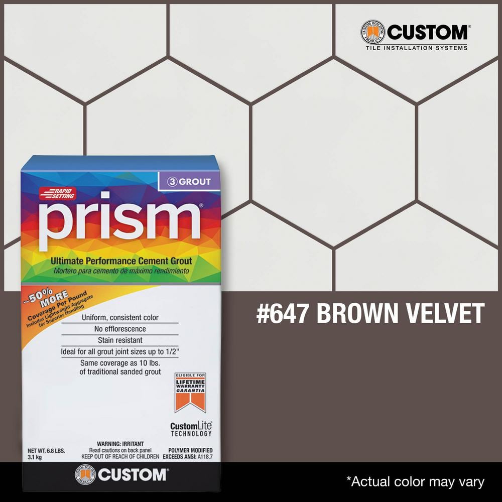 Custom Building Products Prism #647 Brown Velvet 17 lb. Ultimate Performance Grout