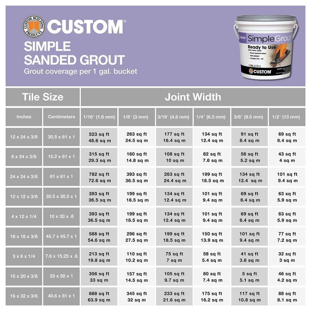 Custom Building Products SimpleGrout #09 Natural Gray 1 gal. Pre-Mixed Grout