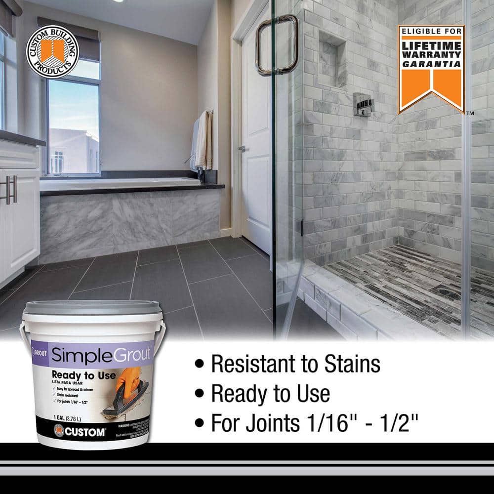 Custom Building Products SimpleGrout #09 Natural Gray 1 gal. Pre-Mixed Grout