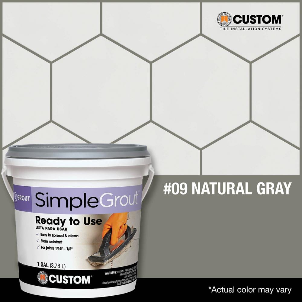Custom Building Products SimpleGrout #09 Natural Gray 1 qt. Pre-Mixed Grout