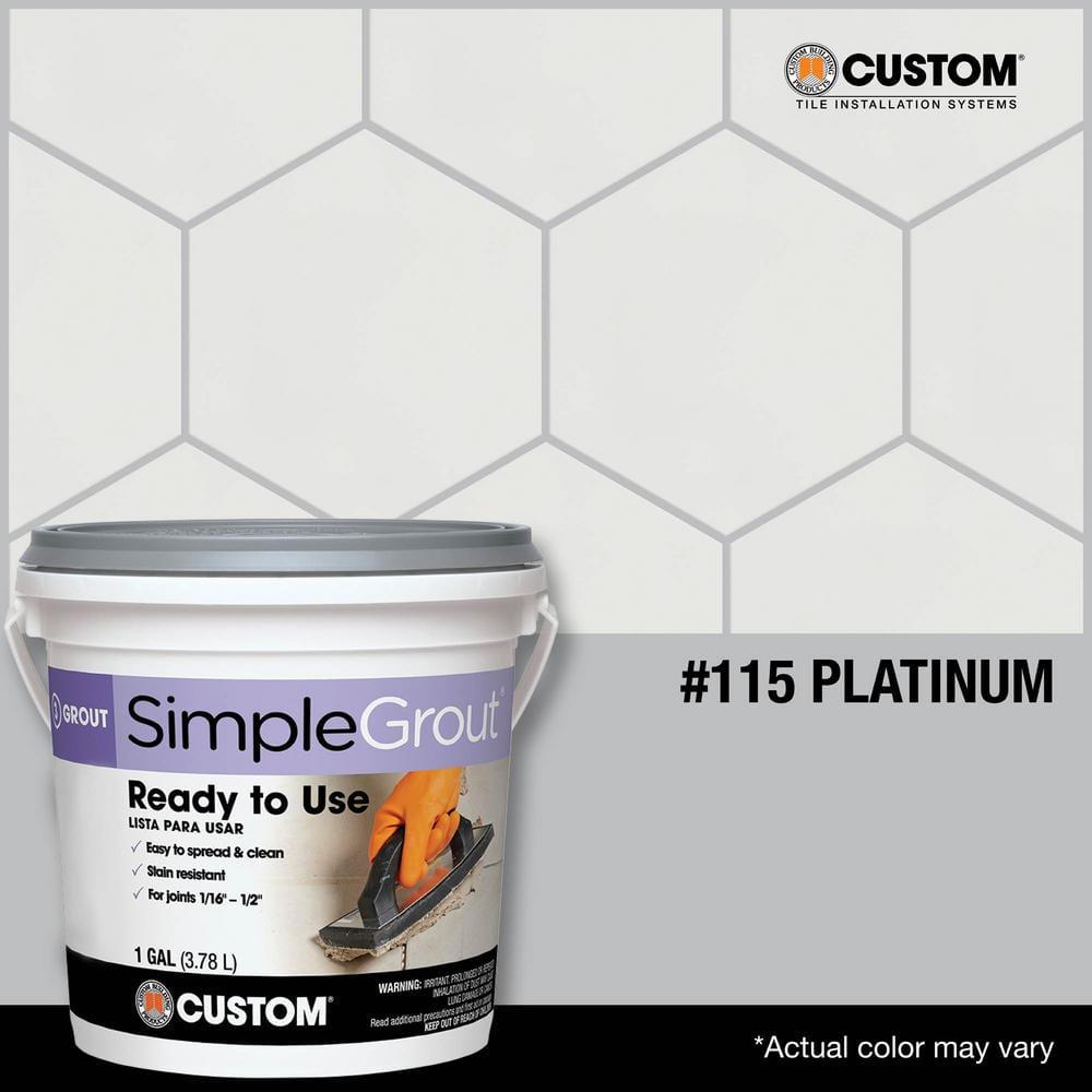 Custom Building Products SimpleGrout #115 Platinum 1 gal. Pre-Mixed Grout
