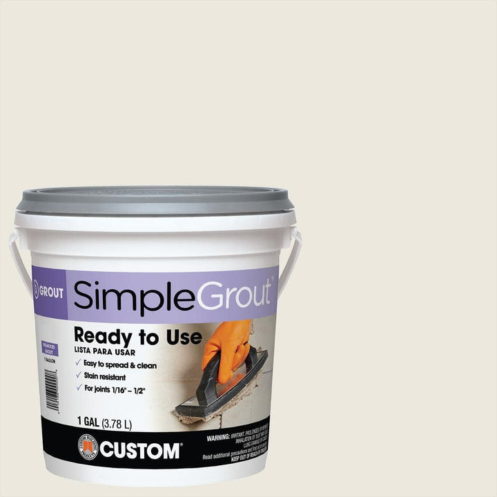 Custom Building Products SimpleGrout #381 Bright White 1 gal. Premixed Grout