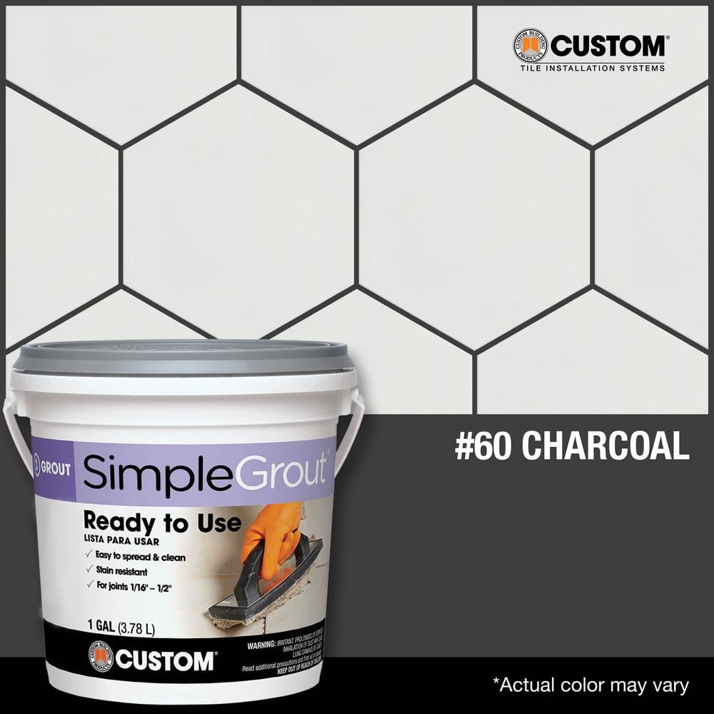 Custom Building Products SimpleGrout #60 Charcoal 1 gal. Pre-Mixed Grout