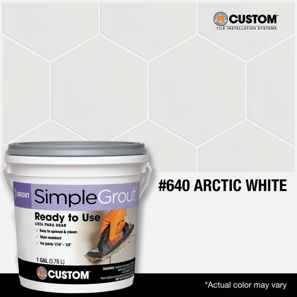 Custom Building Products SimpleGrout #640 Arctic White 1 qt. Pre-Mixed Grout