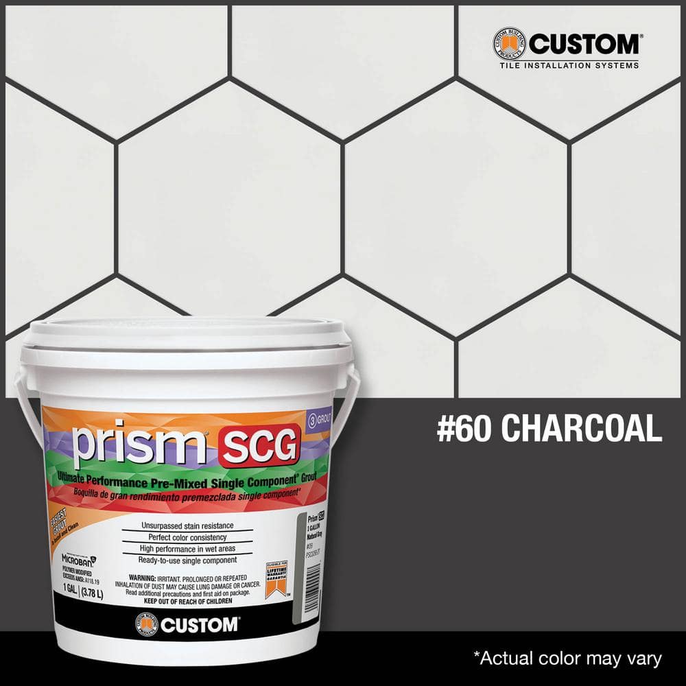 Custom Building Products Prism SCG #60 Charcoal 1 gal. Ultimate Performance Pre-Mixed Single Component Grout