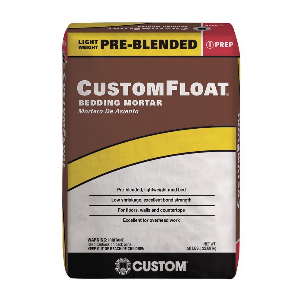 Custom Building Products CustomFloat 50 lb. Brown Bedding Mortar and Brown Coat