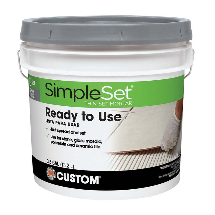 Custom Building Products SimpleSet 3 1/2 Gal. Gray Premixed Thinset Mortar
