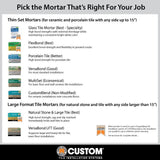 Custom Building Products VersaBond-LFT 50 lb. White Professional Medium Bed Large Format Tile Mortar