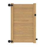 Barrette Outdoor Living 46 in. x 6 ft. Vinyl Privacy Horizontal Fence Gate - Cypress Finish