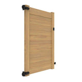 Barrette Outdoor Living 46 in. x 6 ft. Vinyl Privacy Horizontal Fence Gate - Cypress Finish