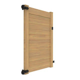 Barrette Outdoor Living 46 in. x 6 ft. Vinyl Privacy Horizontal Fence Gate - Cypress Finish