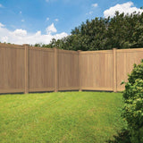 Barrette Outdoor Living Washington 6 ft. H x 6 ft. W Cypress Vinyl Privacy Fence Panel (Unassembled)