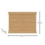 Barrette Outdoor Living Cypress Privacy Vinyl Fence Panel - Horizontal 6 ft. H x 8 ft. W