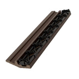 CREATIVE SURFACES 3 in. x 12 in. Composite Deck Tile Edge Trim in Cypress (4-Pieces Per Box)