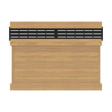 Barrette Outdoor Living Horizontal Boardwalk Semi-Privacy Vinyl Fence Panel 6x8 - Cypress