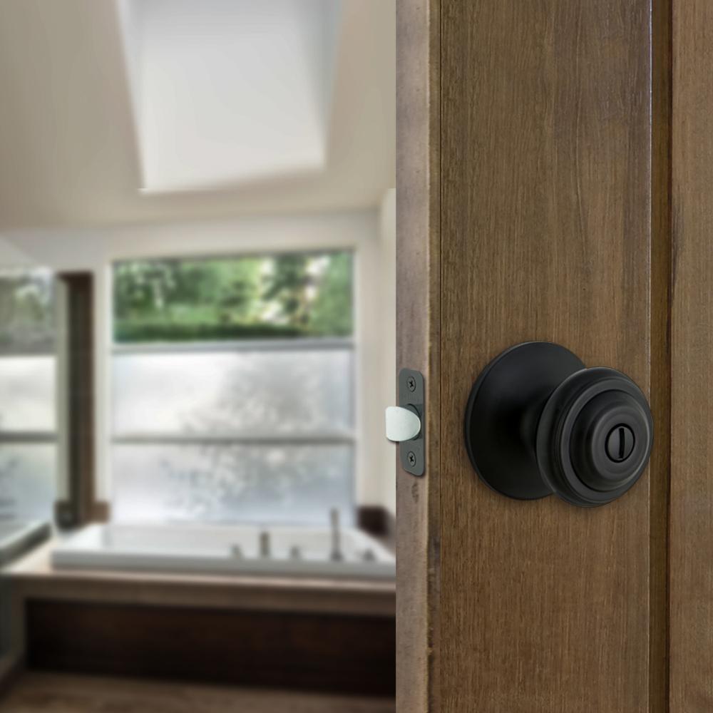 Madrid Matte Black Bed and Bath Door Knob - Super Arbor