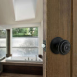 Madrid Matte Black Bed and Bath Door Knob - Super Arbor