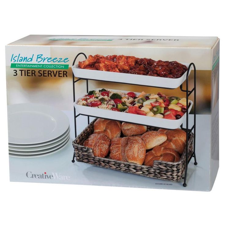 CreativeWare Entertainment Collection 'Island Breeze' 3-Tier Buffet Server