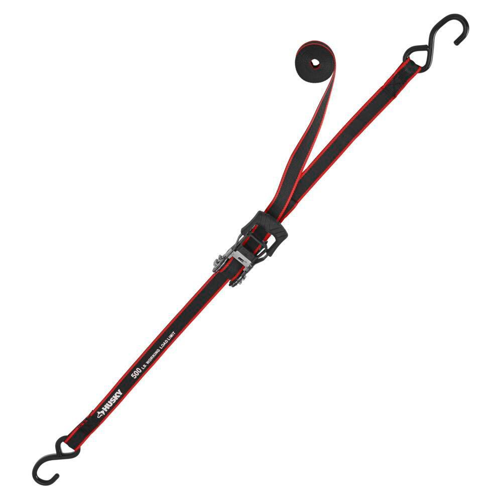 12 ft. x 1 in. Ratchet Tie Down with S-Hook (4-Pack) - Super Arbor
