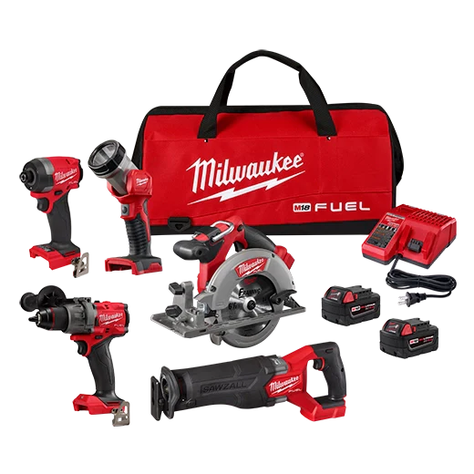 Milwaukee M18 FUEL 18V Brushless Cordless 5‑Tool Combo Kit with (2) 5.0Ah Batteries, Charger & Tool Bag, Model 3697-25-48-11-1813