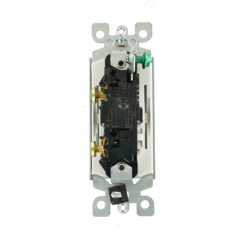 Decora 15 Amp Single Pole Rocker AC Quiet Light Switch, White (10-Pack) - Super Arbor