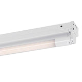 4 ft. 32-Watt 1-Lamp Fluorescent White Commercial Grade Instant Start T8 Narrow Strip Light Fixture