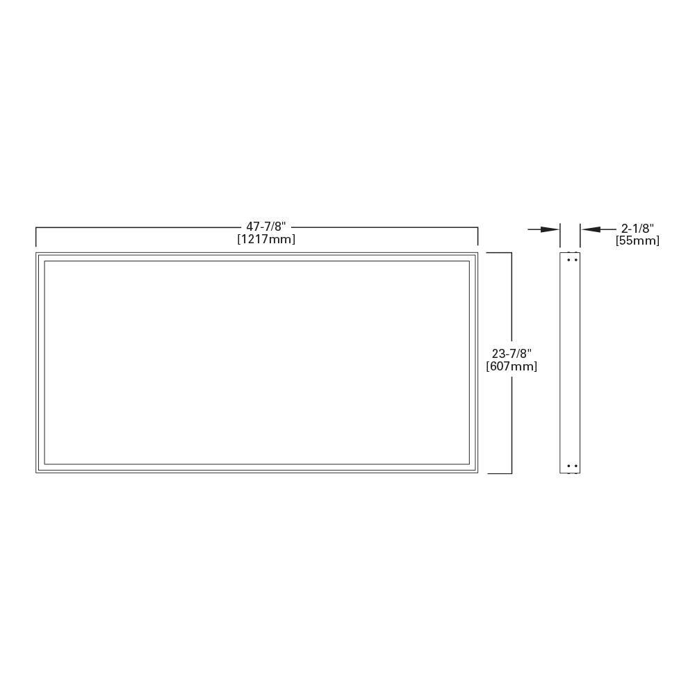 2 ft. x 4 ft. White Integrated LED Dimmable Flat Panel Light with Selectable Color Temperature - Super Arbor