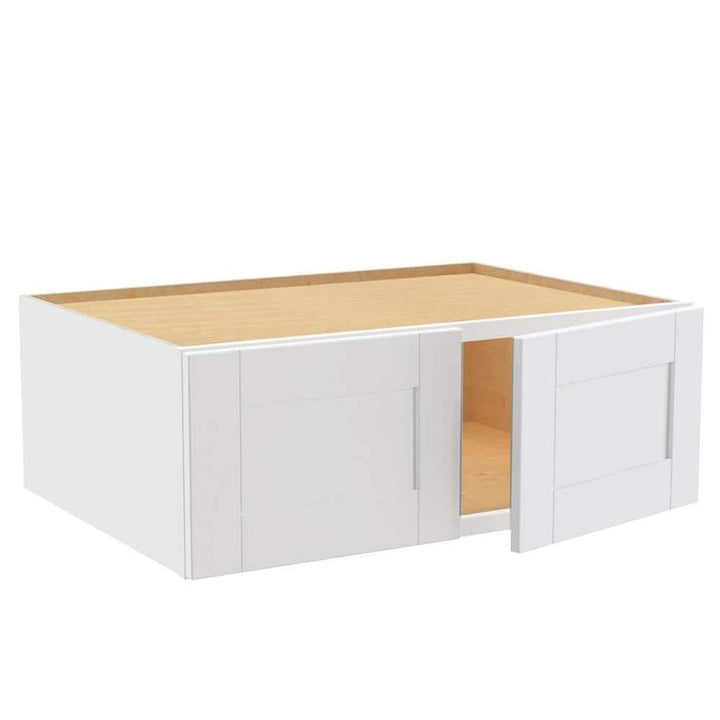 Home Decorators Collection Washington Vesper White Plywood Shaker Stock Assembled Wall Kitchen Cabinet 24 in. x 12 in. x 33 in. Soft Close